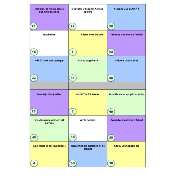 Animation mariage BINGO